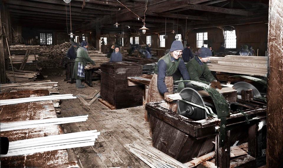 Operating saws in cold, dim workshops, women risked amputations and constant fatigue.